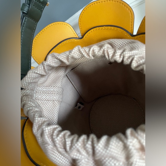 Kate Spade Novelty Petal Flower Bucket Bag- Yellow Morning Light - Picture 9 of 12